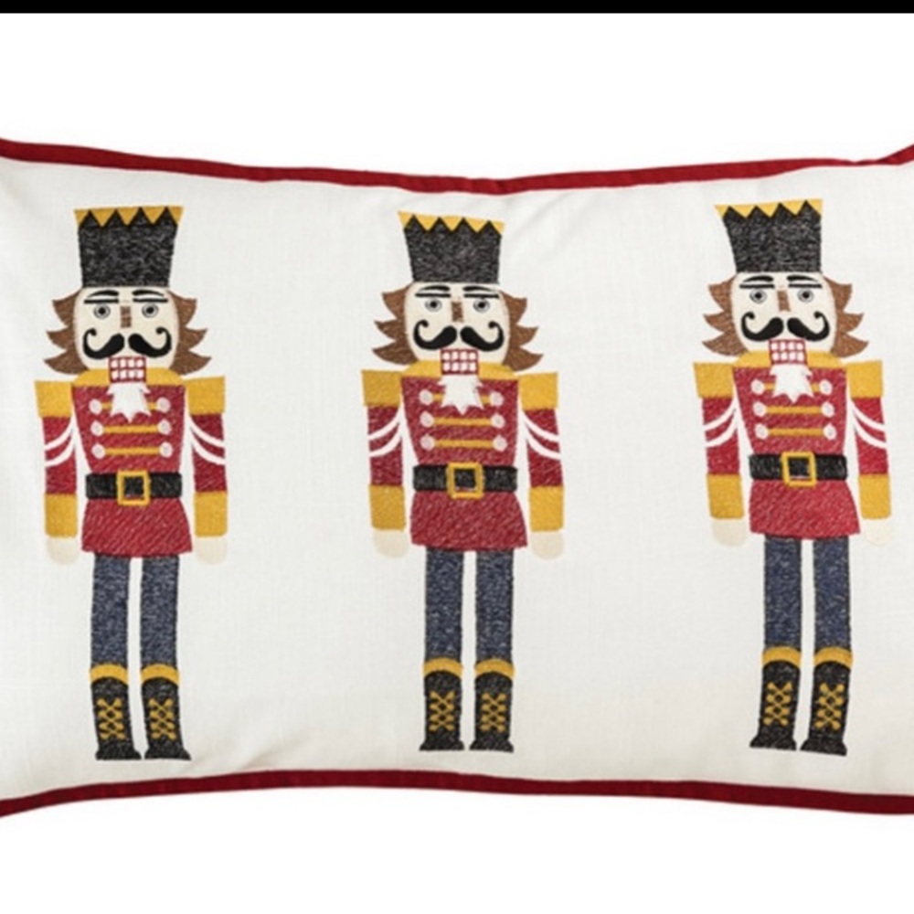 NEW—Pomeroy Collection Nutcracker Lumbar Pillow 16x26 907371